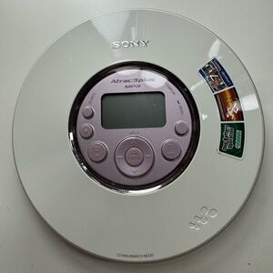 Sony Walkman Portable CD Player D-NE320 Pink ATRAC3 PLUS MP3 Tested & Working